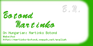 botond martinko business card